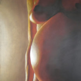 Chrissy Thirlaway, Fertility Goddess, Pastel on paper, 60x84cm