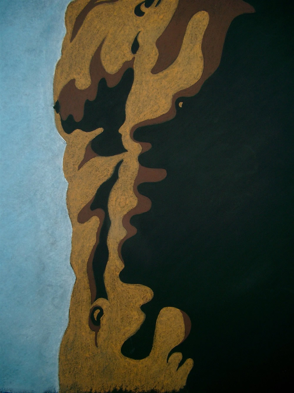 Chrissy Thirlaway, Landscape 3, Pastel on paper, 30x42cm